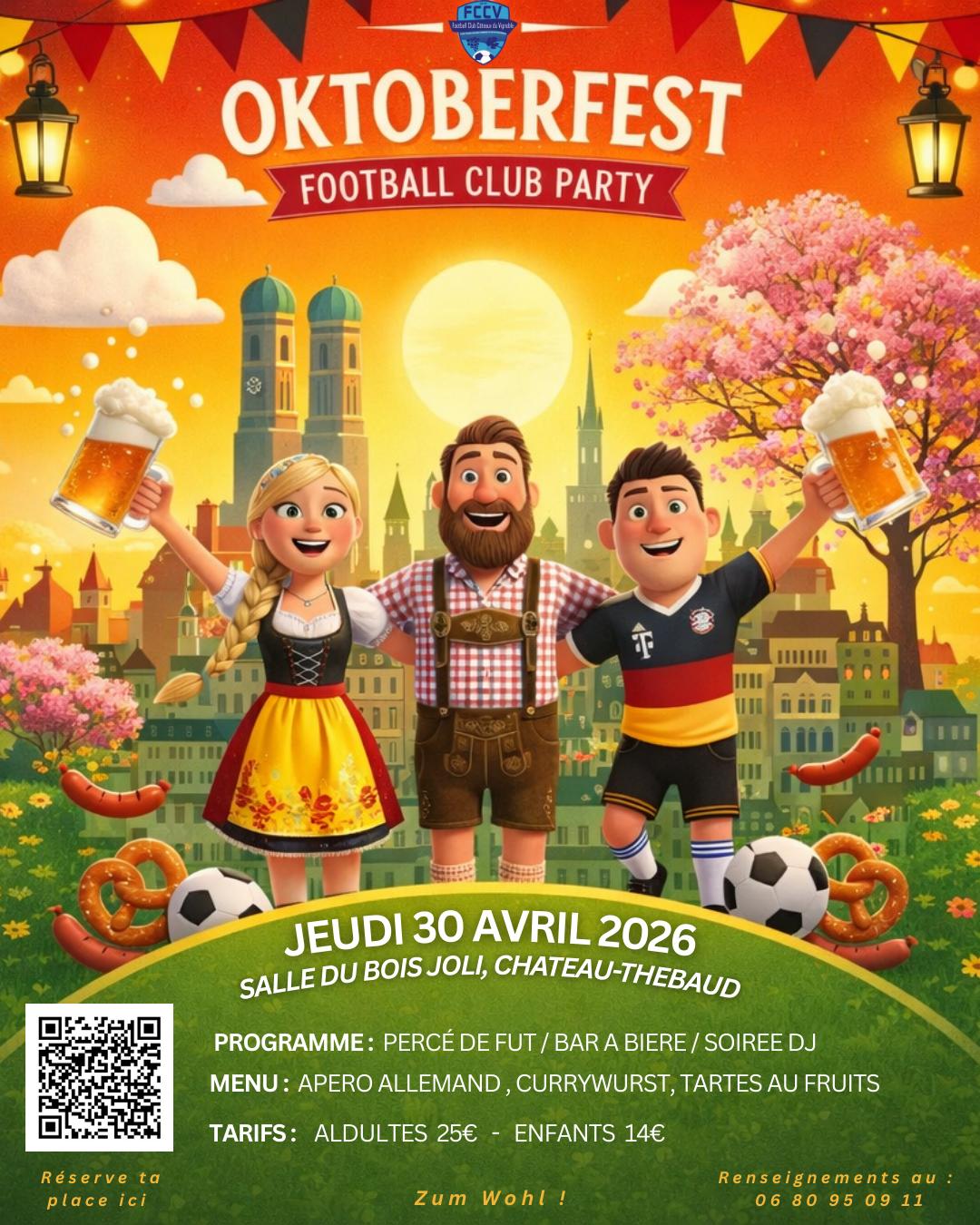 Affiche de la soirée du club